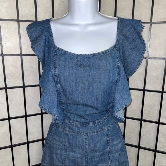 Newbury Kustom ladies denim romper, size medium - Picture 2 of 8